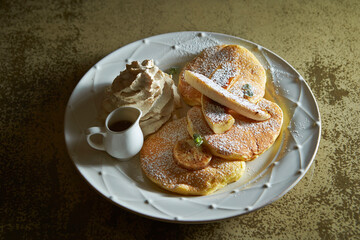 baked apple pie with cinnamon