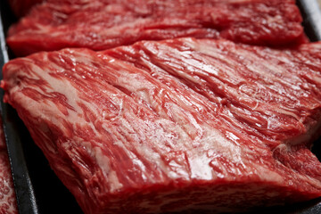 raw meat on a cutting board