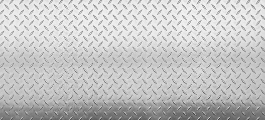 light aluminum plate background, silver metal with a diamond texture.