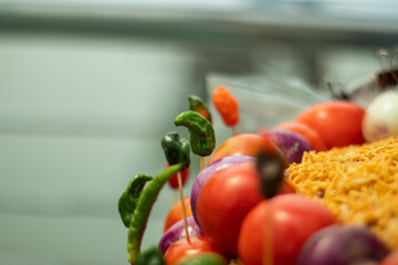 Delicious food Chanachur, onion, bombay pepper it is a Asian food