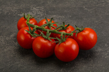 Fresh ripe cherry tomato branch