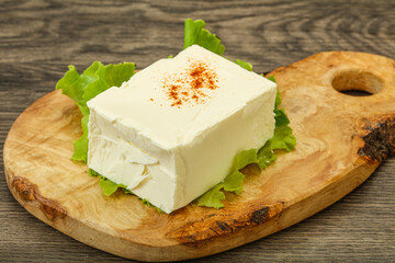 Greek traditional soft feta cheese