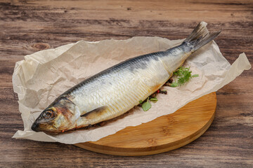 Salted Herring fish with pepper