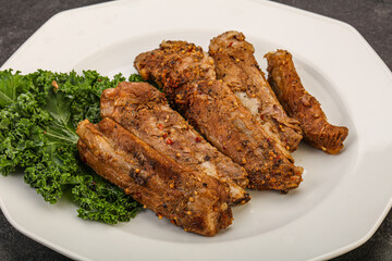 Stewed pork ribs with spices
