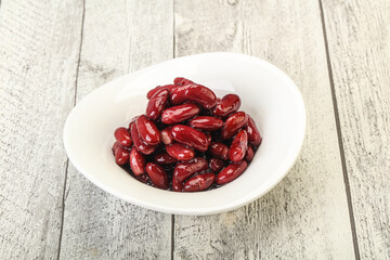 Canned red Kidney in the bowl