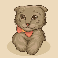 cat mascot vector illustration for gaming team and streamer