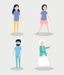 grandmother and people