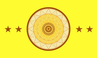 Mandala coloring book for kids mandala coloring page yellow background