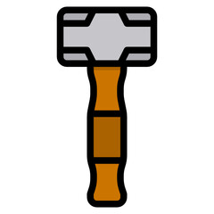 Sledgehammer line icon