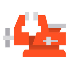 Obraz premium Clamp flat icon