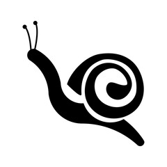 snail vector illustration. black and white. good for logos, icons, and symbols © Ris_aris