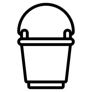 recommend clip art: Bucket line icon