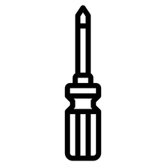 Screwdriver line icon