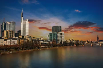 Frankfurter Skyline - Sonnenuntergang © Uwe