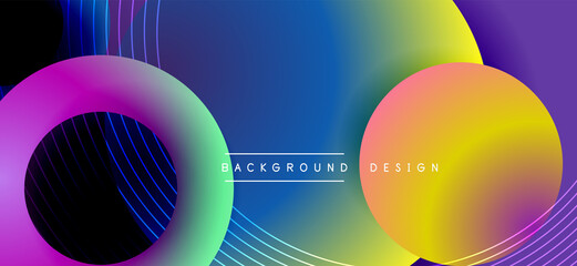 Color block vector abstract background, dynamic shapes on color gradient. Trendy geometric abstract background for your text, logo or graphics