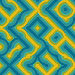 Abstract Geometric Pattern generative computational art illustration
