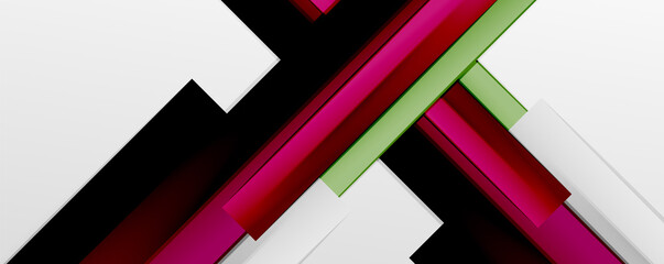 Multicolored lines background. Design template for business or technology presentations, internet posters or web brochure covers