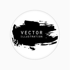 Grunge stamp mockup. Distressed ink style circle mark texture for your design.