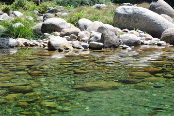 Naklejka na ściany i meble clear water of mountain creek