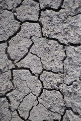 dry cracked soil