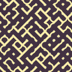 Abstract Geometric Pattern generative computational art illustration