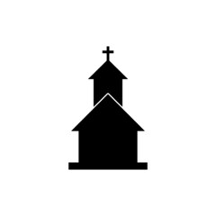 Simple Church icon isolated on white background