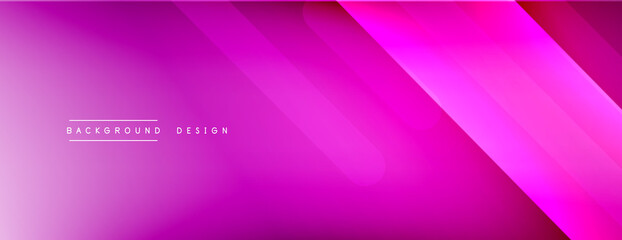 Fototapeta premium Dynamic lines abstract background. 3D shadow effects and fluid gradients. Modern overlapping forms