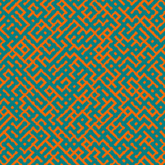 Abstract Geometric Pattern generative computational art illustration