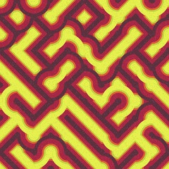 Abstract Geometric Pattern generative computational art illustration