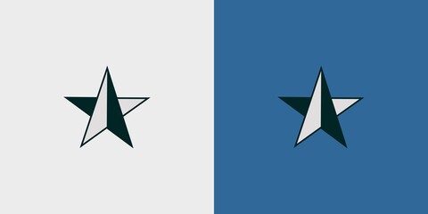 Modern and cool navigation star logo design
