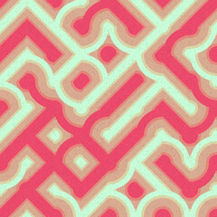Abstract Geometric Pattern generative computational art illustration