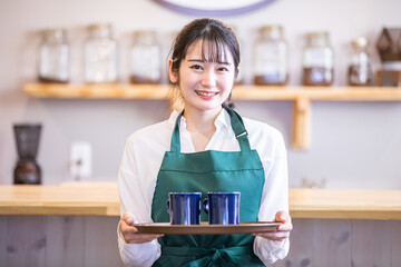 カフェのスタッフ
