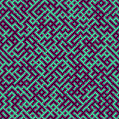 Abstract Geometric Pattern generative computational art illustration
