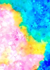 3色のキラキラ混ざり合うテクスチャ背景