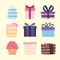 gifts and cakes