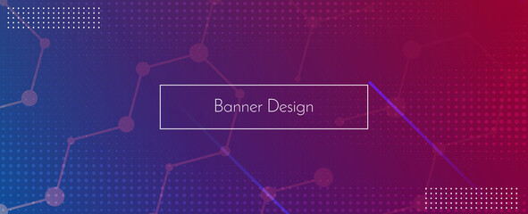 Modern stylish abstract geometric elegant banner pattern background