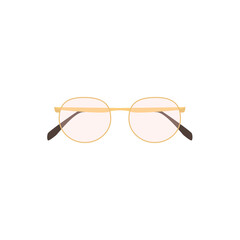 Women's glasses and sunglasses collection. Sunglasses with colored lenses. Female vector accessories. Trendy hand drawn illustration