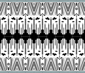 behemian fabric pattern in white and black 