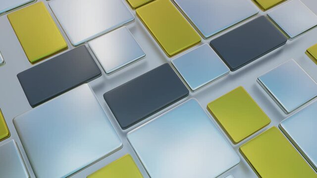 an abstract looped animated background of increasing and decreasing 3D tiles. 3d render