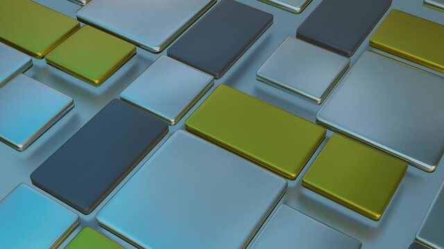 an abstract looped animated background of increasing and decreasing 3D tiles. 3d render