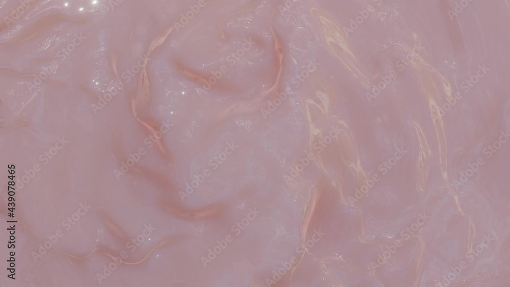 Aufkleber soft pink moving wave surface with highlights. looped animated background. 3d render.