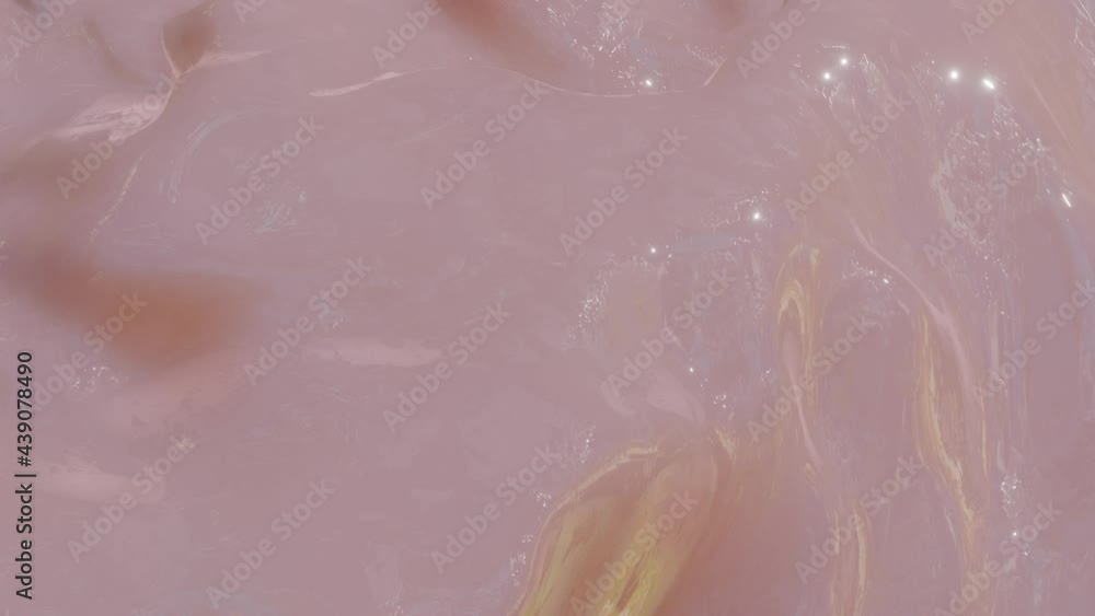 Aufkleber soft pink moving wave surface with highlights. looped animated background. 3d render.