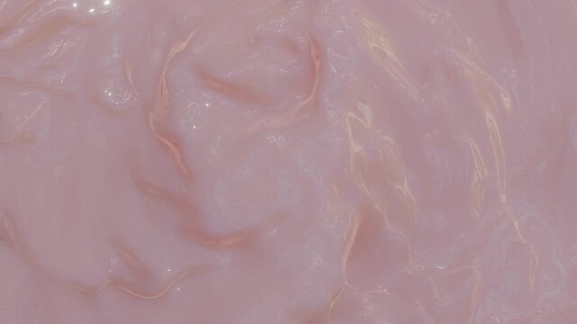 soft pink moving wave surface with highlights. looped animated background. 3d render.