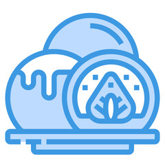 Difuku blue line icon