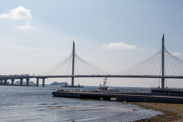 
Cable-stayed bridge in Saint Petersburg