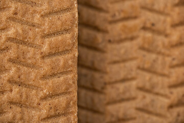 Cookies background. Top view sweet chips biscuits