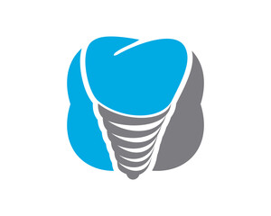 dental implant logo icon