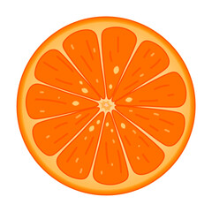 Fototapeta na wymiar Half-cut Orange