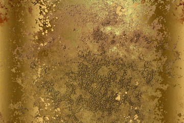 Golden Abstract  decorative paper texture  background  for  artwork  - Illustration
