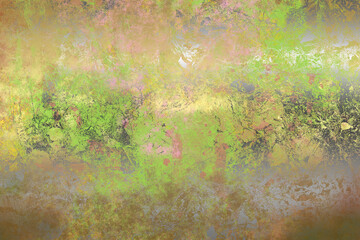 Golden Abstract  decorative paper texture  background  for  artwork  - Illustration
